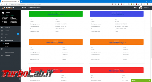 Recensione / review CryptoRevolutiontime: piattaforma integrata formazione, trading, cloud mining, stake pooling gestione MasterNode (video)
