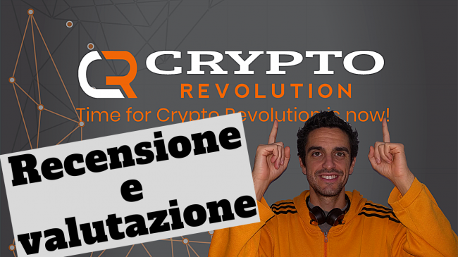Recensione / review CryptoRevolutiontime: piattaforma integrata formazione, trading, cloud mining, stake pooling gestione MasterNode (video) - cryptorevolution spotlight