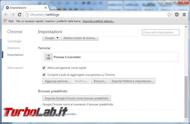 Recuperare password dimenticate Chrome