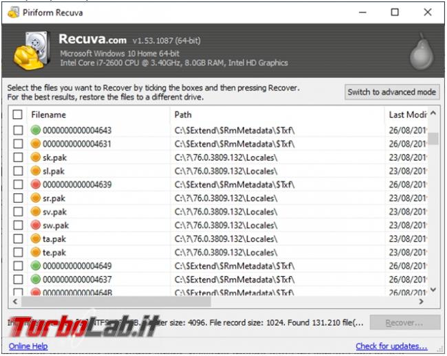 Recupero dati: migliori programmi farlo soli