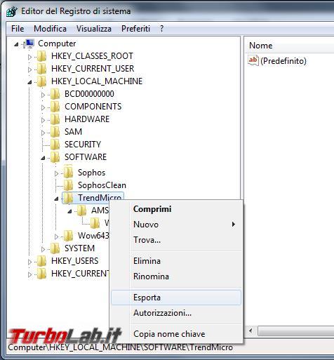 registro configurazione Windows, come modificare, cancellare, inserire chiavi registro