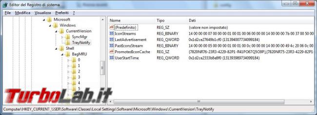 registro configurazione Windows, come modificare, cancellare, inserire chiavi registro