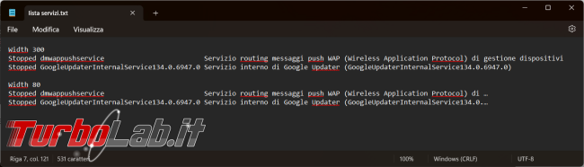 Reindirizzare l’output comando verso file testo PowerShell cmdlet Out-File