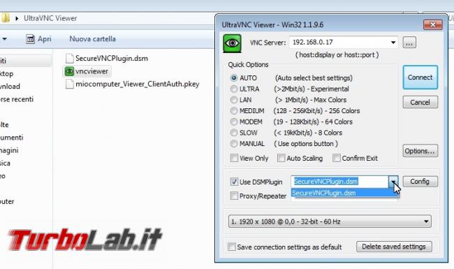 Rendere sicuro UltraVNC: guida crittografia SecureVNC