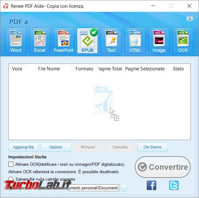 Renee PDF Aide converte file PDF formati diversi modificabili