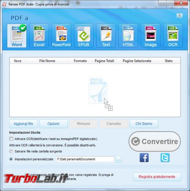 Renee PDF Aide converte file PDF formati diversi modificabili