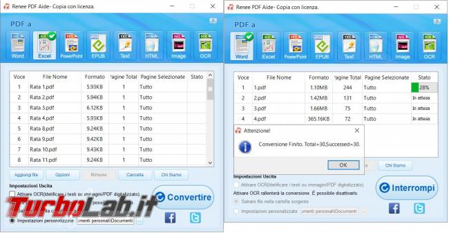 Renee PDF Aide converte file PDF formati diversi modificabili