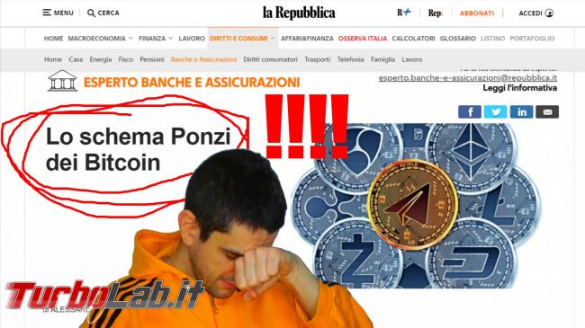 Repubblica &quot; schema Ponzi Bitcoin&quot; (video) - Lo schema Ponzi dei Bitcoin spotlight