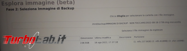 Rescuezilla coltellino svizzero clonazione ripristino immagini backup