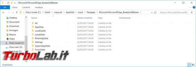 Resettare impostazioni Microsoft Edge reinstallarlo quando va crash