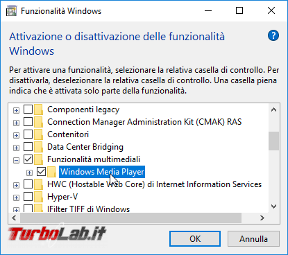 Rimuovere Windows Media Player Windows 10: guida disinstallare WMP modo pulito corretto