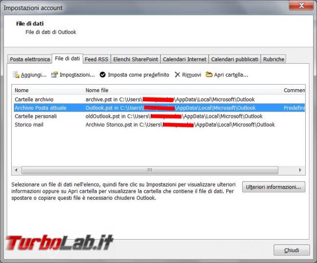 Riparare archivi pst posta microsoft outlook