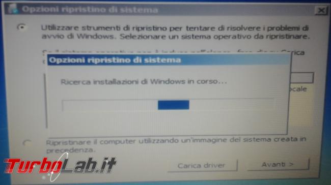 Riparare boot Windows 7 Dvd d'installazione