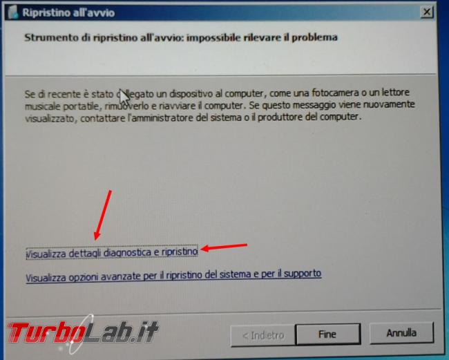 Riparare boot Windows 7 Dvd d'installazione