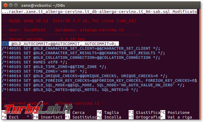 Ripristino backup MySQL/mysqldump: semplice trucco velocizzare massimo operazioni (autocommit=0)