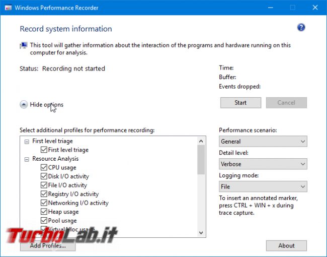 [risolto] Aiuto! problema processo System: alto uso CPU (50-100%) PC Windows lentissimo: come risolvere? Guida Windows Performance Toolkit - Windows Performance Recorder