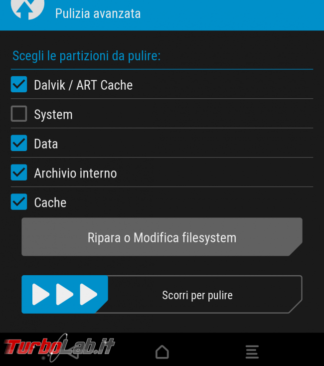 [risolto] Aiuto! smartphone Android non si accende più / si riavvia continuamente!! Come risolvere soft-brick/bootloop? (Motorola, HTC, LG, Samsung, OnePlus, Huawei, Honor, Lenovo, Xiaomi) - twrp pulizia totale