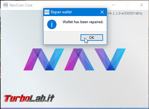 [risolto] Aiuto wallet NavCoin! Mi sono sparite quasi tutte monete NAV!
