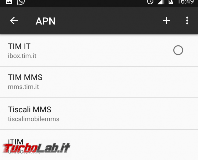 [risolto] APN Iliad Android: come configurare Internet 4G (parametri connessione dati smartphone) - Screenshot_20170204-164940