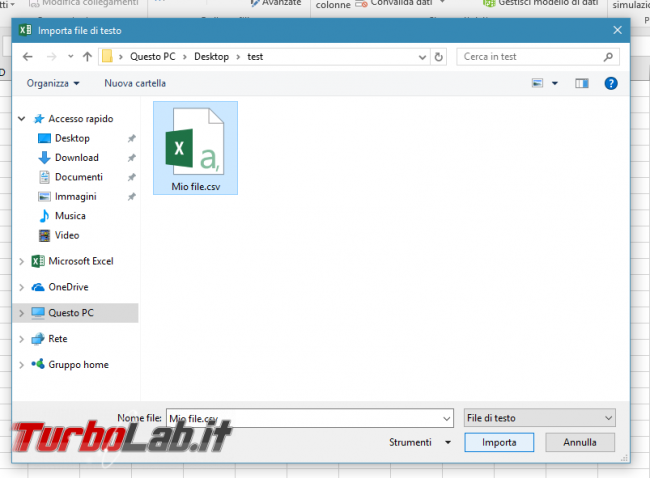 [risolto] Come aprire csv Excel 2016 (tutti dati prima colonna?!)