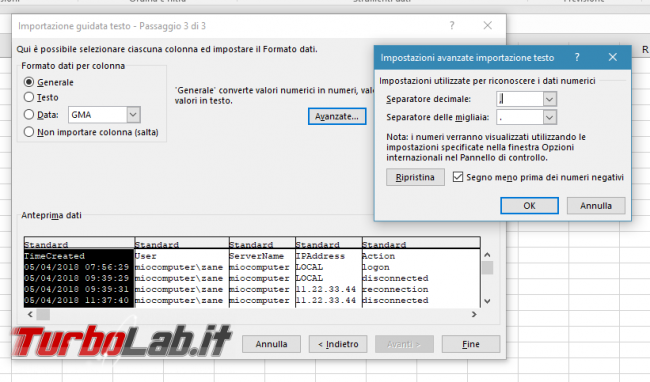 [risolto] Come aprire csv Excel 2016 (tutti dati prima colonna?!)