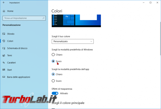 [risolto] Come attivare tema scuro chiaro Windows 10 (guida rapida) - zShotVM_1552722048