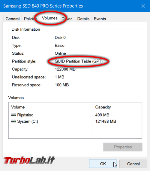 [risolto] Come convertire disco / SSD MBR GPT (guida)