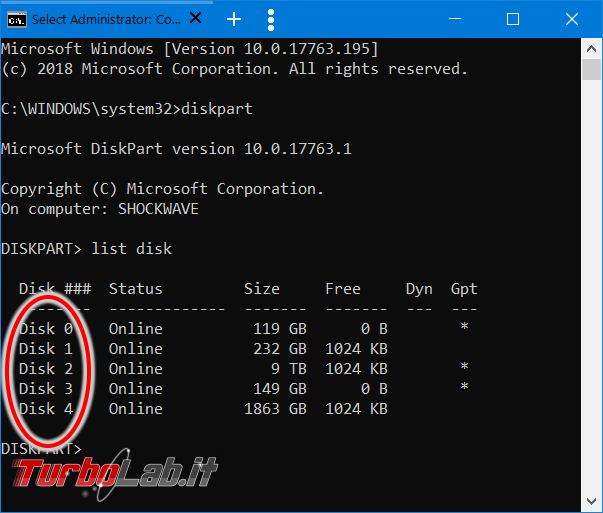 [risolto] Come convertire disco / SSD MBR GPT (guida)