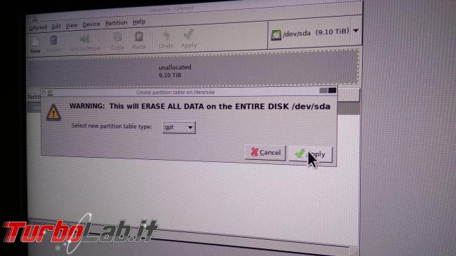 [risolto] Come convertire disco / SSD MBR GPT (guida) - gparted_convert_gpt (1)