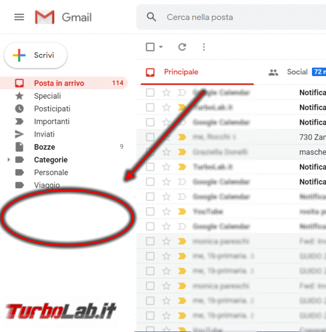 [risolto] Gmail: come nascondere Meet Chat (Avvia riunione, Partecipa riunione)? - nascondere meet e chat da gmail (2)