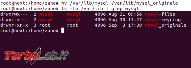 [risolto] MySQL 8 Ubuntu: come spostare file database salvare dati altro percorso (disco rete, SSD, NAS, USB)