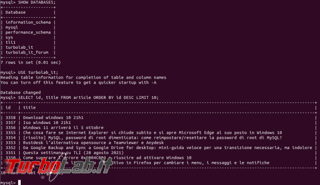 [risolto] MySQL 8 Ubuntu: come spostare file database salvare dati altro percorso (disco rete, SSD, NAS, USB)