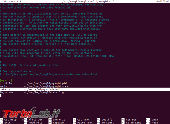 [risolto] MySQL 8 Ubuntu: come spostare file database salvare dati altro percorso (disco rete, SSD, NAS, USB) - mysql datadir conf