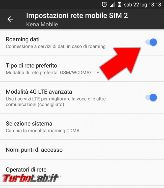 [risolto] SIM Kena Mobile: configurazione Internet smartphone Android - Screenshot_20170722-181859
