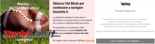 [Risolto] sito mi chiede disattivare AdBlock io non ho adblock installato
