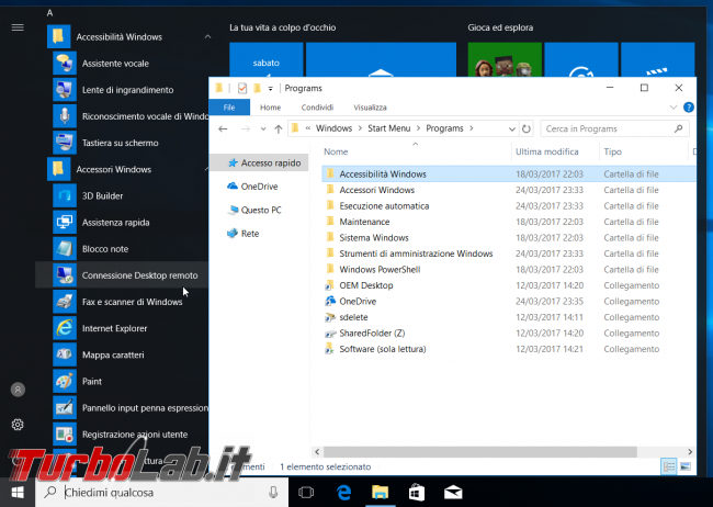 [risolto] Windows 10: come creare backup menu Start? Dove sono salvati collegamenti? Come aggiungere menu Start collegamento programma portable?