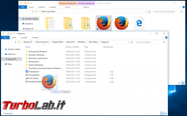 [risolto] Windows 10: come creare backup menu Start? Dove sono salvati collegamenti? Come aggiungere menu Start collegamento programma portable?