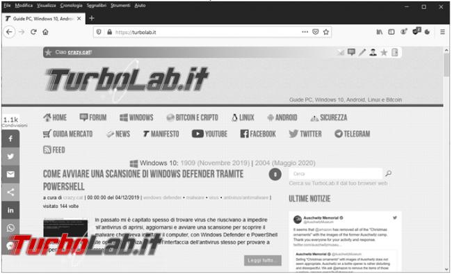 [Risolto] Windows 10 visualizza tutte schermate bianco nero