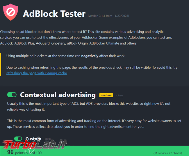 Risorse online testare confrontare browser