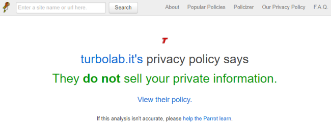 Risorse valutare rapidamente EULA privacy policy siti programmi