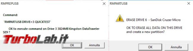 RMPrepUSB permette formattare, verificare rendere avviabile pendrive