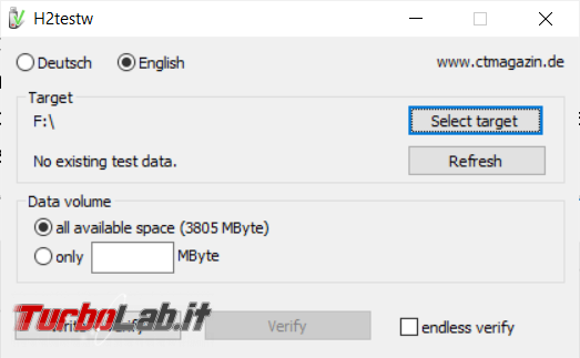 RMPrepUSB permette formattare, verificare rendere avviabile pendrive