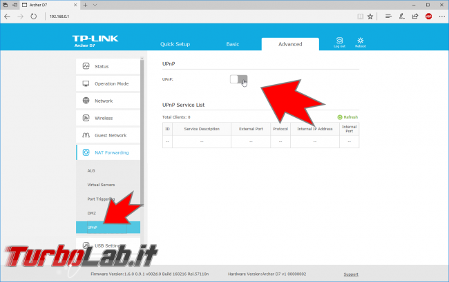 Router UPnP: è sicuro oppure UPnP è pericoloso rischio sicurezza? devo davvero disattivare UPnP router? - router tplink archer d7 attivare disattivare upnp