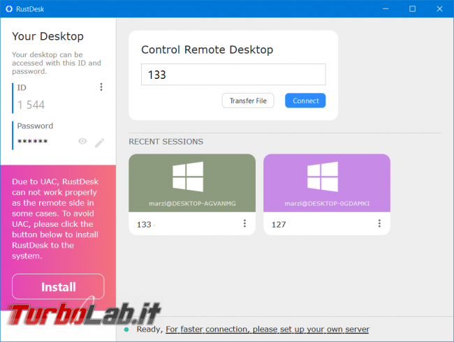 Rustdesk l’alternativa opensource Teamviewer Anydesk