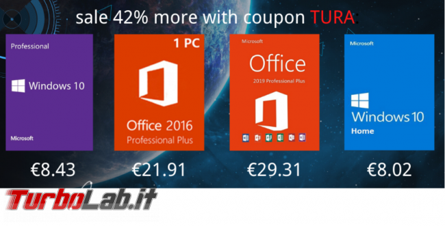 Saldi giugno U2KEY: Windows 10 Pro 8,43 € Office 2016 Pro soli 21,91 € - FrShot_1592718512