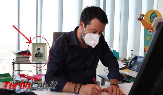 Salvini foto Duce sfondo: verità finzione?