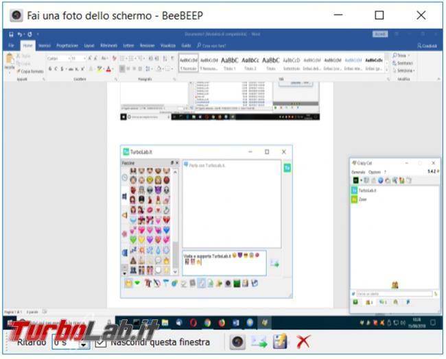 Scambia messaggi, condividi file desktop computer rete grazie BeeBEEP