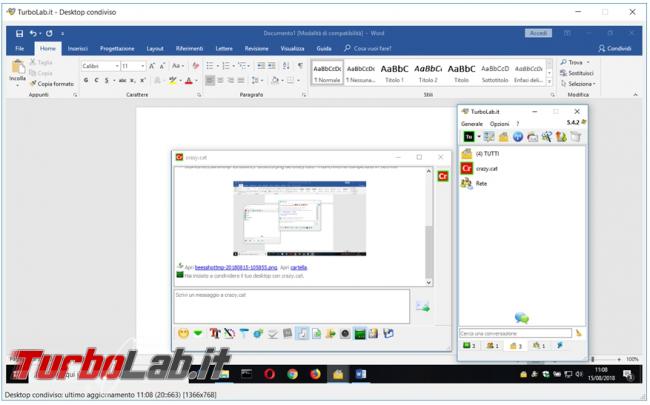 Scambia messaggi, condividi file desktop computer rete grazie BeeBEEP