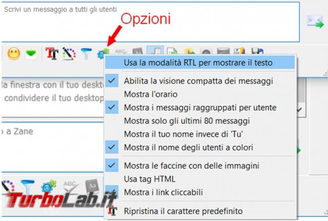 Scambia messaggi, condividi file desktop computer rete grazie BeeBEEP