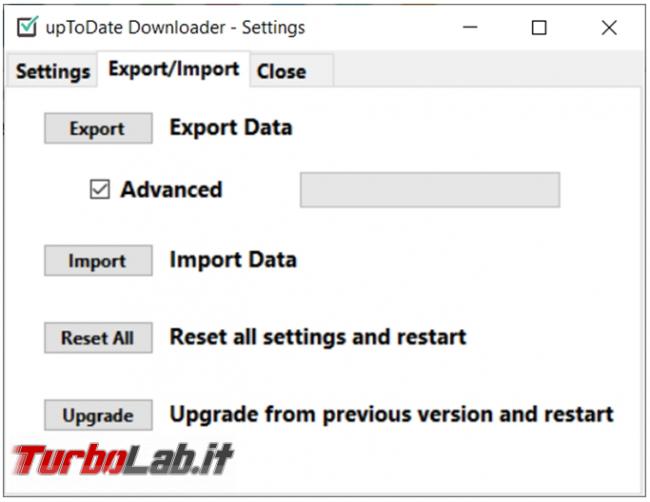 Scarica tutti programmi preferiti Uptodate downloader